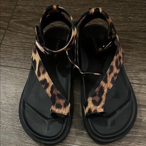 Leopard Print Sandals